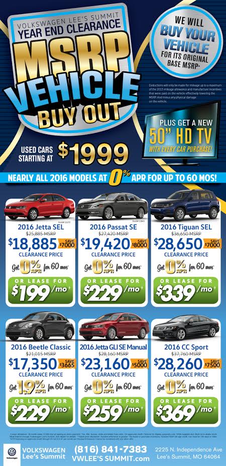 VW Lee’s Summit September MSRP Special