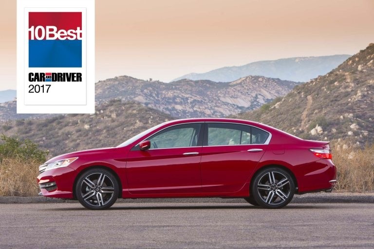 Honda Accord Named in Car and Driver 10Best Award